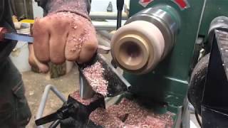 #15 - Wood Turning - laminated lidded jewelry box