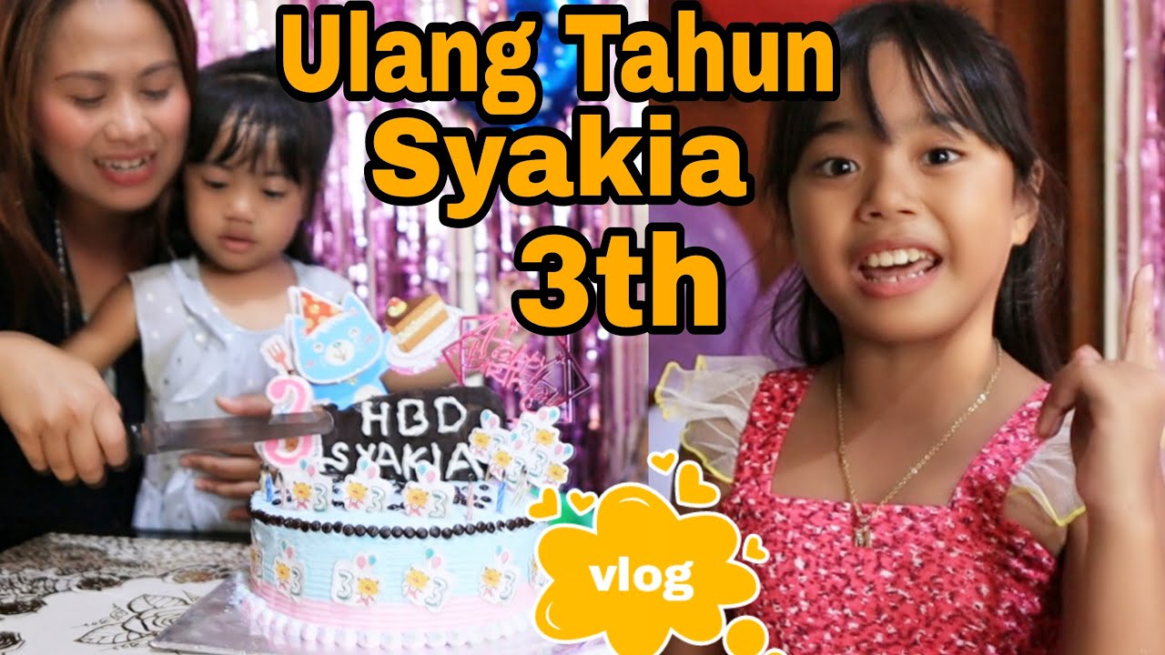 marsya beri hadiah di ultah adek syakia yang ke 3