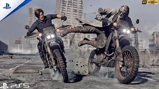 Leon vs Victor Gideon Bike Boss Fight | LOOKS ABSOLUTELY SCARY (PS5 4K 60FPS) RE 9 (No HUD)