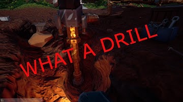 Exploring with the new drill! Hydroneer 1.2 ep 8