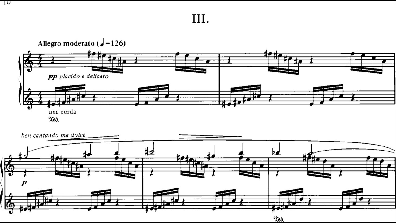 Lowell Liebermann Gargoyles For Piano Op 28 1989 Score Video Youtube