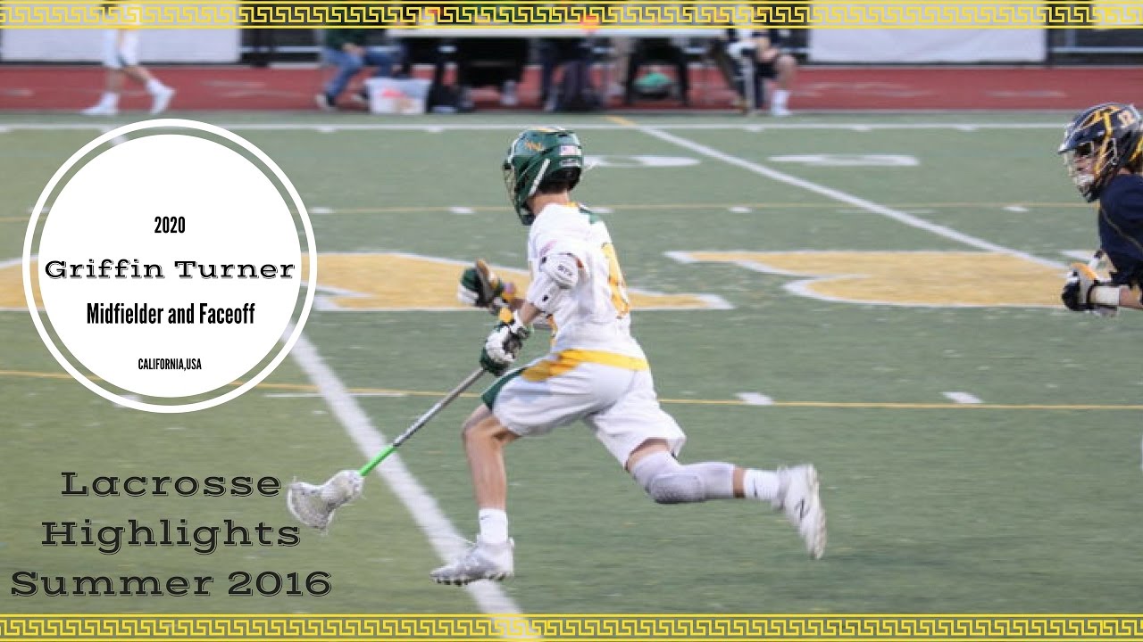Griffin Turner 2020 Midfielder Lacrosse Highlights Summer 2016 YouTube