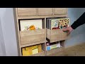 レコードの引き出しキャビネット／引き出しを開閉する様子　Vinyl Record Storage Cabinet   LP Drawer / Opening and closing drawers