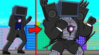 Titan Tv Man Became The Strongest! Muscle Tv Man Skibidi Toilets Cartoon Animation