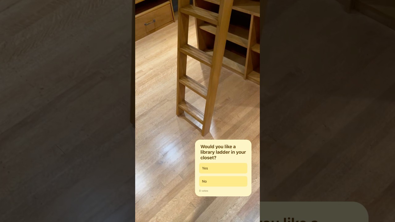Custom maple library ladder show off. 