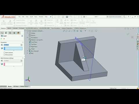 solid work rib shell tutorial (tutorial-6)