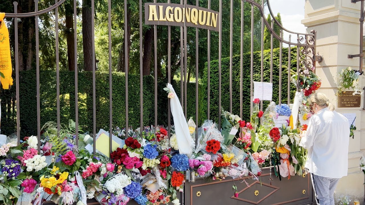 In front of Tina Turner's mansion in Zurich Switzerland on May 26, 2023