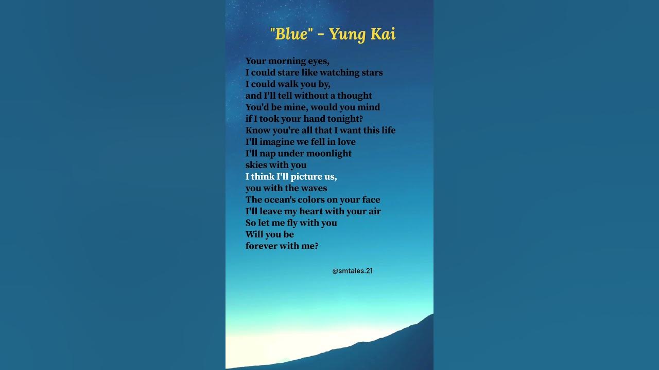 Blue lyrics - Yung Kai #lyrics #blue #yungkai #trending #song