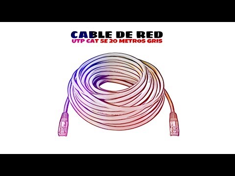 Video de Cable de red UTP CAT5E 20 M Gris