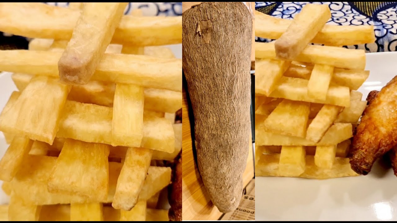 FRITE YAM D'IGNAME:Comment Réaliser Les Frites Digname 