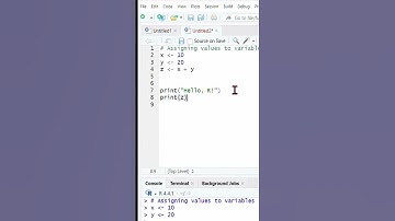 🖥️ How to Print Output in R Studio Like a Pro! 🚀  #education #rstudio  #learning #rscript