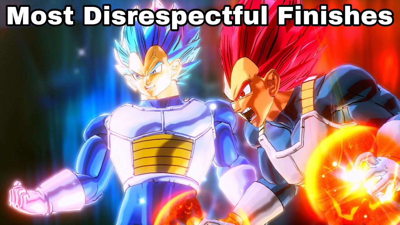 MOST Disrespectful Finishes In Dragon Ball Xenoverse 2! Vegeta Themed