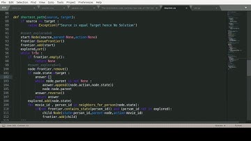 cs50 |Connection between Actors via Movies | Python | Shortest Path | BFS | degree of Separation |AI