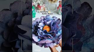Diy super easy dahlia flower by tissue paper 🗞️#diy #craft #art #viral