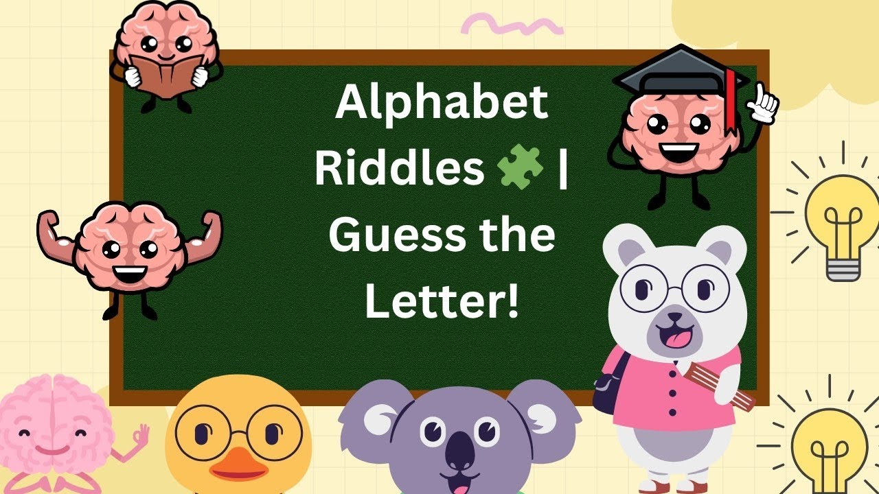 Alphabet Riddles 🧩 | Guess the Letter Sounds Like a Word! - YouTube