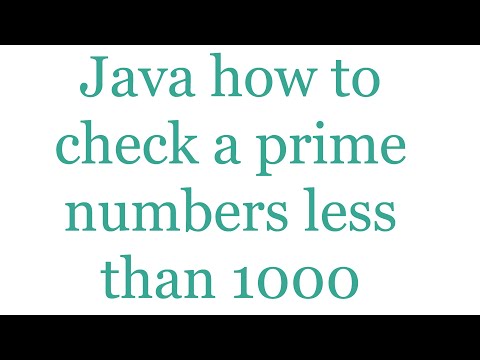 Java how to check a prime numbers less than 1000 #35