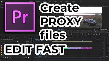How to create PROXY files in Adobe Premier Pro (4k/8k video workflow)