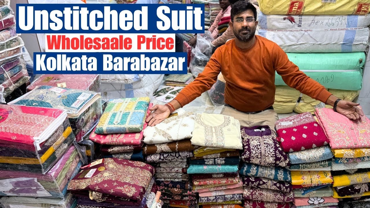 Unstitched Suit Wholesale Price From Piyush Textile in Kolkata | Jam Cotton/ Georgette/ Roman Silk