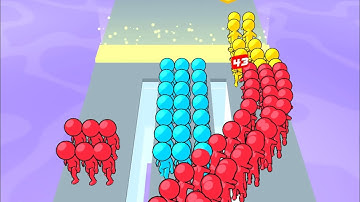 Runner Pusher - All Levels Gameplay Android, iOS