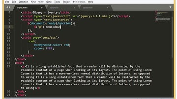 JQuery - Mousedown Event in Hindi/Urdu