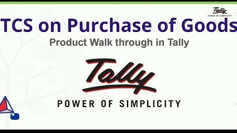 TCS on purchase of goods ||Entry in Tally.ERP9