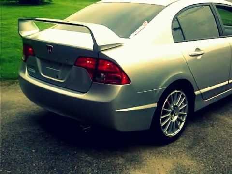 2007 Honda Civic Ex spec-d catback exhaust - YouTube