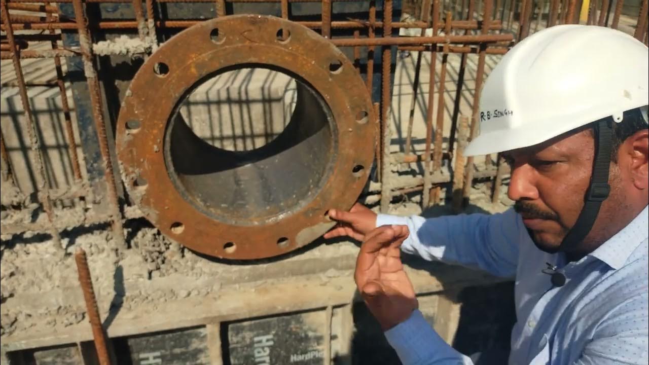 Puddle flange installation how to fix pipe sleeves in under ground
