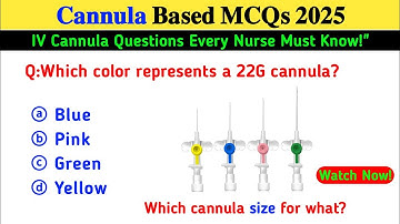 IV Cannula Sizes & Color Codes Explained | Must-Know for Nurses 2025  | IV Cannula MCQs with Answers