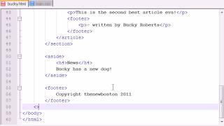 HTML5 Tutorial   9   Laying Out the Website   YouTube