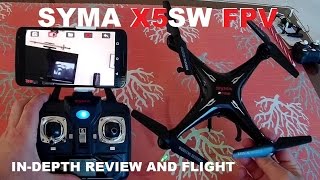 SYMA X5SW FPV QuadCopter Drone Review - Setup, Flight Test, Pros & Cons [Battery Upgrade] screenshot 5