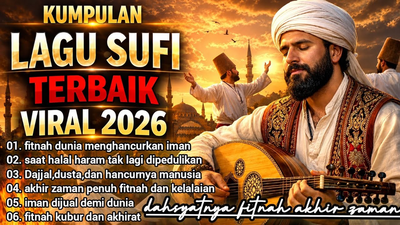🔥 KUMPULAN LAGU SUFI TERBAIK VIRAL 2026 🌙 Fitnah Akhir Zaman Menyentuh Hati \u0026 Menenangkan Jiwa