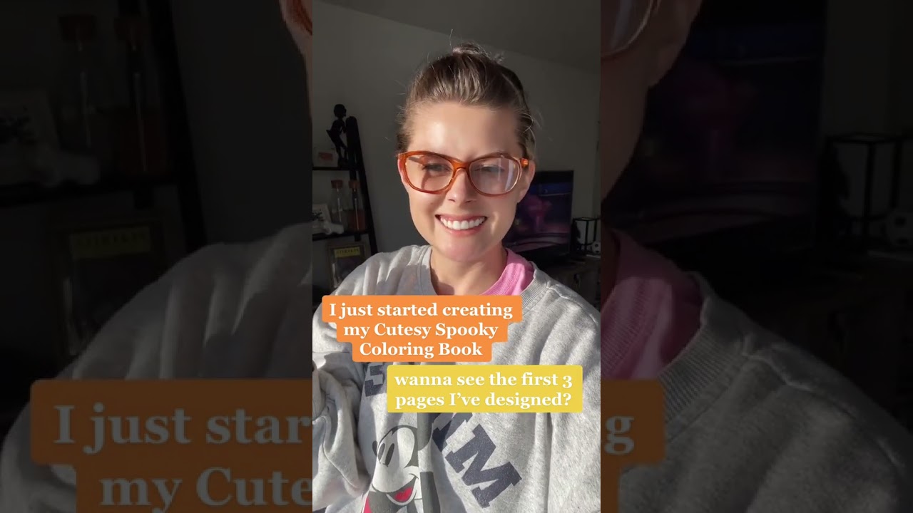 Spooky Cute Coloring Book Page Reveals