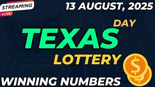 Texas Day Lottery Results For - 13 Aug, 2025 - Pick 3 - Daily 4 - All or Nothing - Cash 5- Powerball