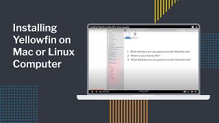 Installing Yellowfin on a Mac OS or Linux computer