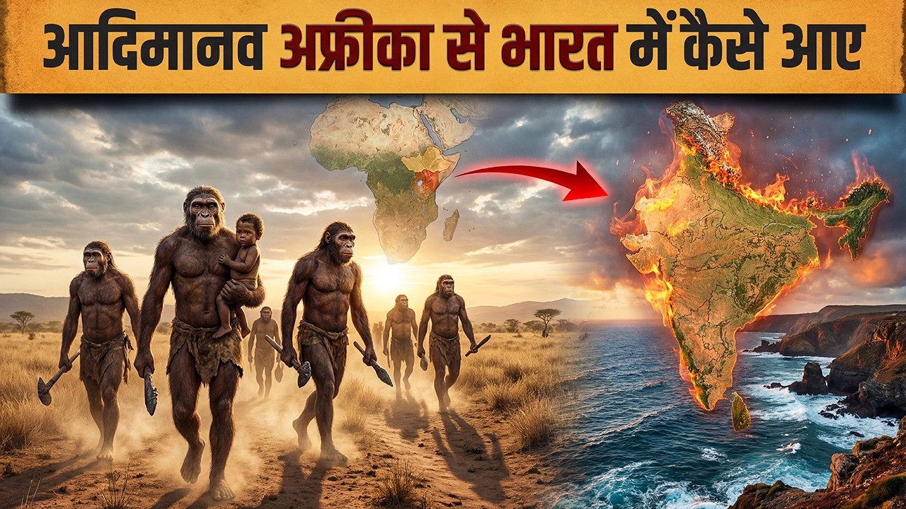 आदिमानव अफ्रीका से भारत में कैसे आए | 70,000 साल पुरानी सच्चाई