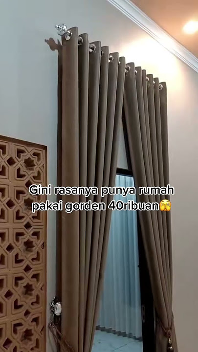 Akhirnya bisa pakai gorden murah #gordenminimalis #gordenpolos #gordenjendela #gorden #gordenaesth