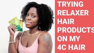 TRYING RELAXER HAIR PRODUCTS ON MY NATURAL HAIR + 3 MONTH HAIR GROWTH UPDATE naturalhairvideos