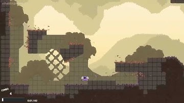 Dustforce – Overgrown Temple SS 0:46.000, Dustkid, no-jump