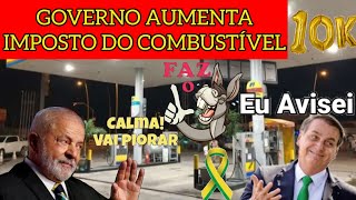 GOVERNO AUMENTA PREÇO DO COMBUSTÍVEL. FAZ O L AGORA. BOLSONARO AVISOU PIX BOLSONARO.