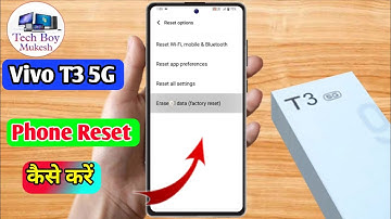 how to reset vivo t3 5g | vivo t3 5g reset kaise kare