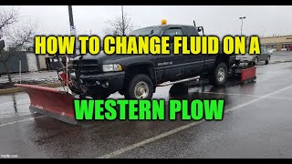 SNOW PLOW FLUID CHANGE &amp; TROUBLESHOOTING