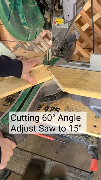 Mitersaw Trick Deep angles (cut 60° 70° 80° )