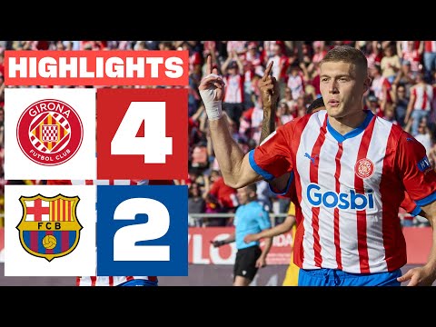 GIRONA FC 4 - 2 FC BARCELONA | RESUMEN LALIGA EA SPORTS