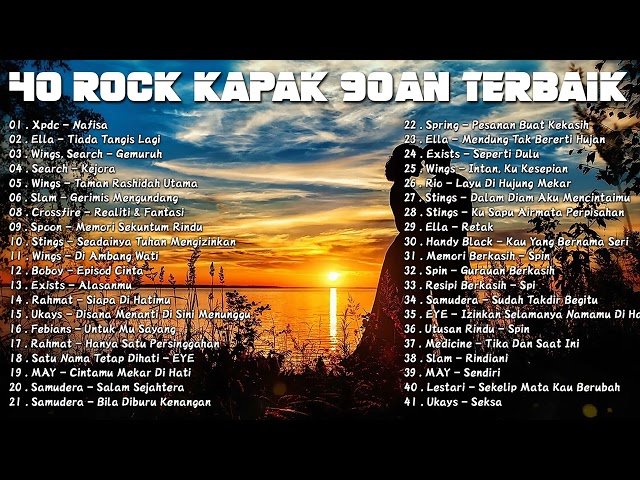 KOLEKSI 40 LAGU ROCK KAPAK MALAYSIA 2022 - LAGU JIWANG 80AN DAN 90AN TERBAIK class=