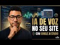 Criei um site com IA de voz integrada usando Google AI Studio (sem hospedagem)
