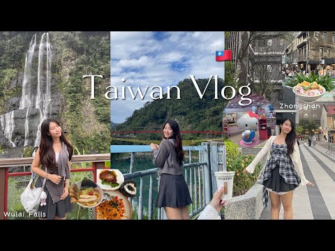 Taiwan Vlog 🇹🇼 Exploring Zhongshan, Ximending, Wulai old street & waterfall, Hello Kitty 7-11!