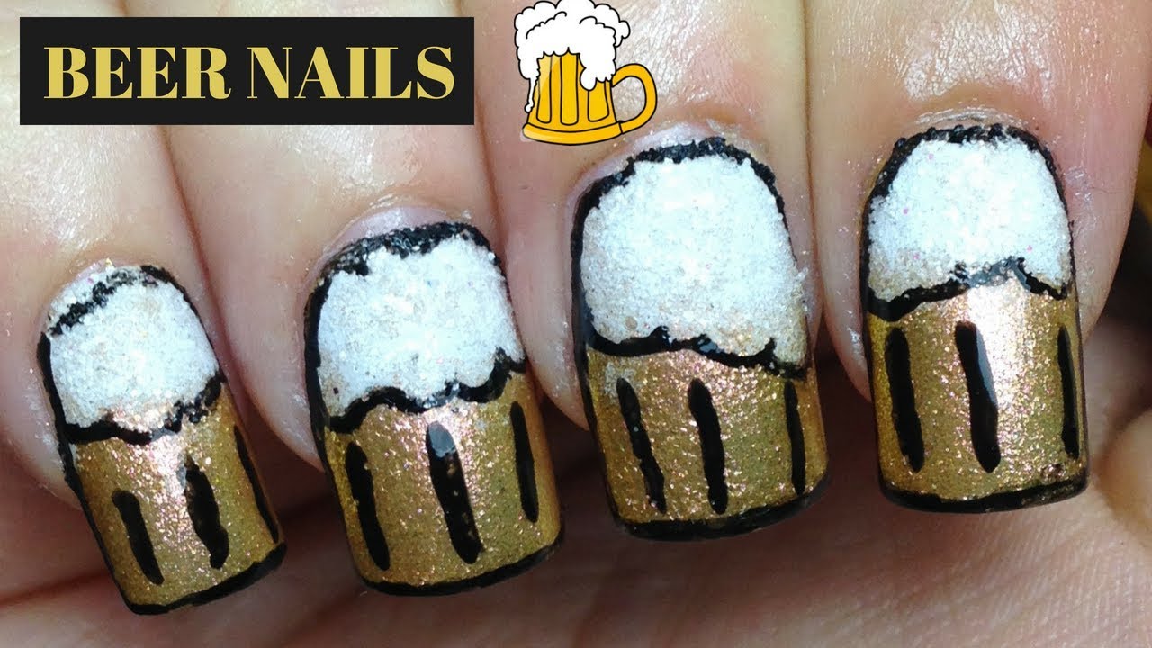 Beer Nails Father's Day Nails YouTube