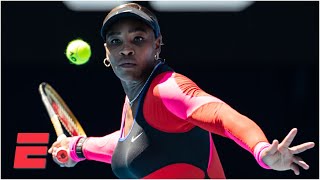 Serena Williams powers past Nina Stojanovic in straight sets | 2021 Australian Open Highlights