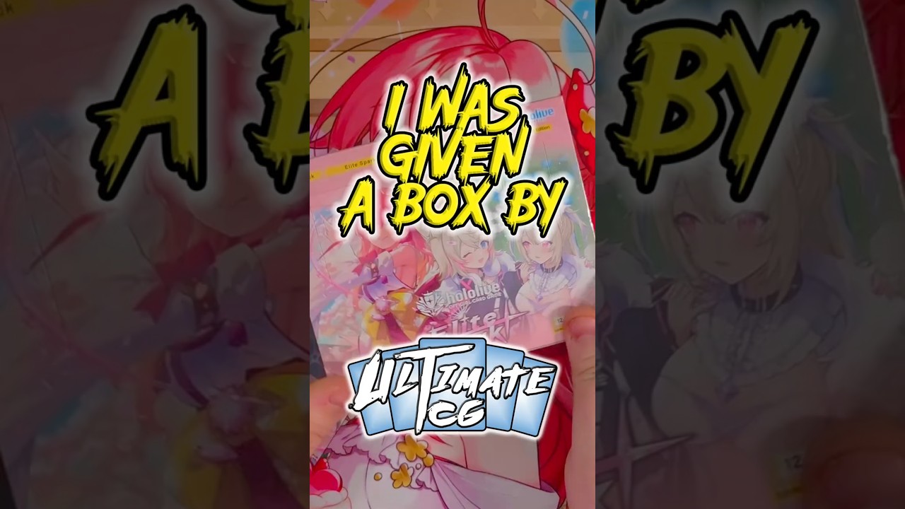 Праздничная коробка в честь 7000 подписчиков! Короткое видео распаковки коробки Hololive OCG Elit...