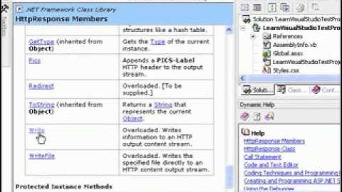 1001 Learn Visual Studio Net Video 15
